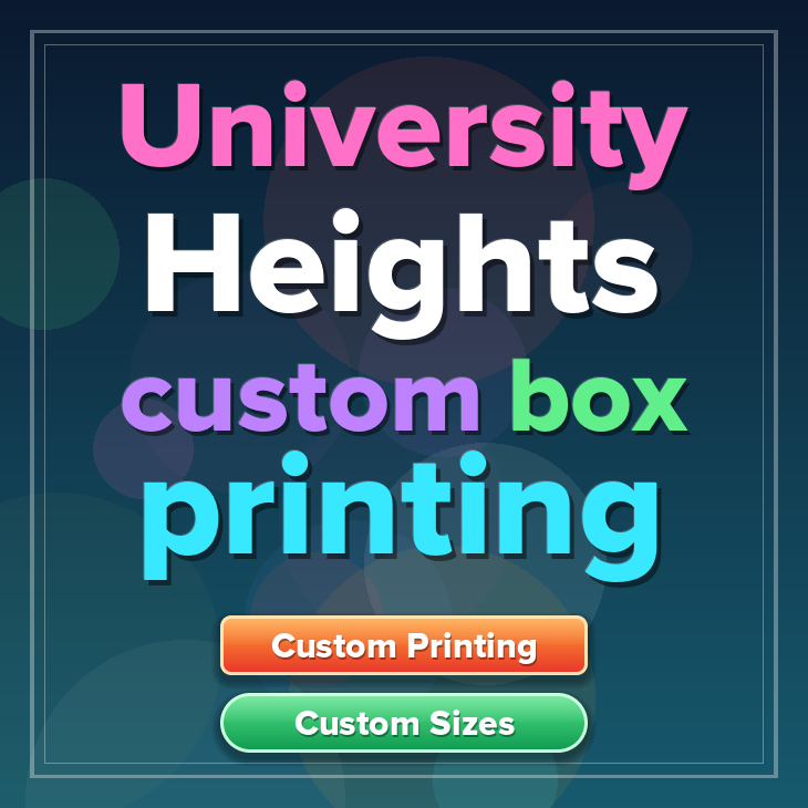 University Heights custom box printing