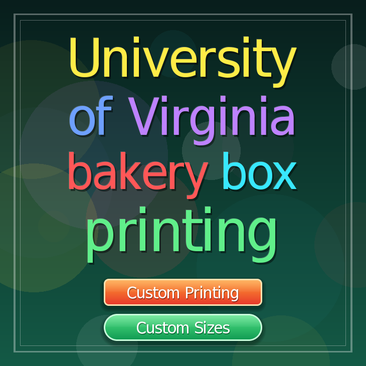 University Of Virginia bakery box printing