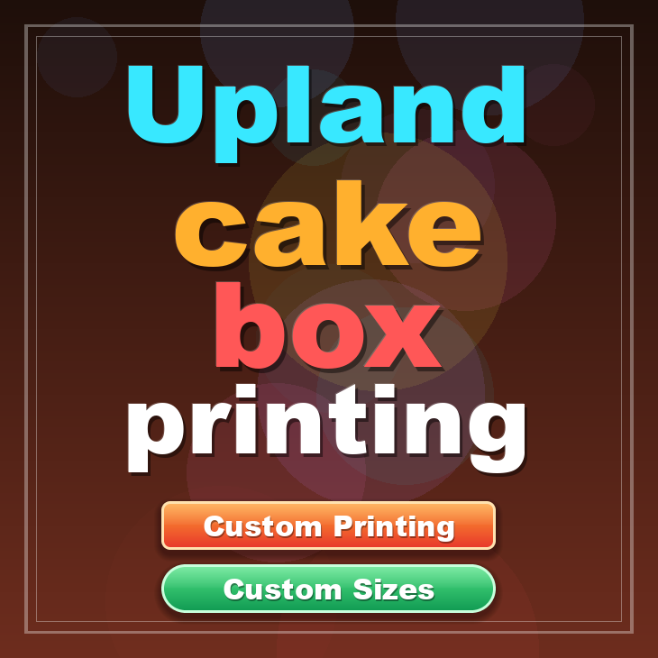 Upland cake box printing
