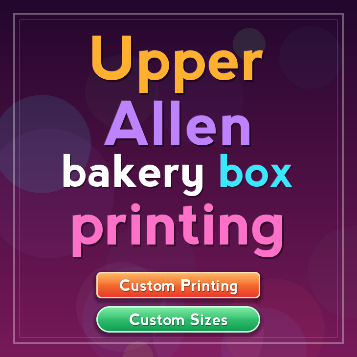 Upper Allen bakery box printing