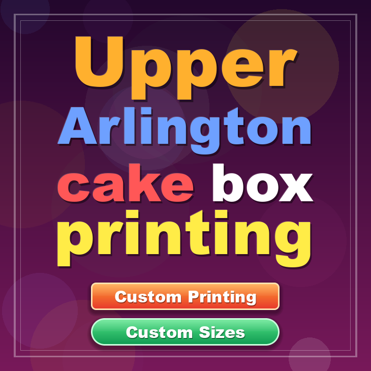 Upper Arlington cake box printing