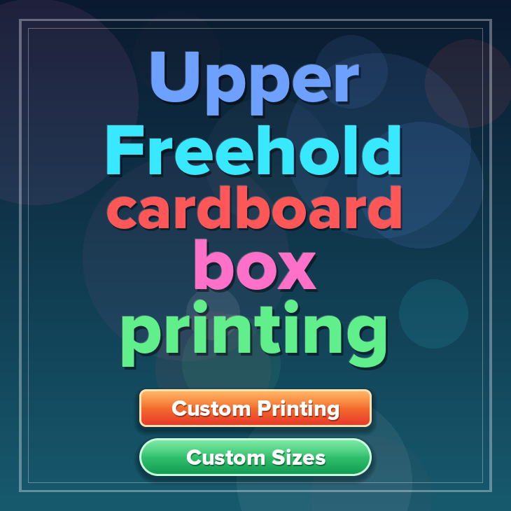 Upper Freehold cardboard box printing