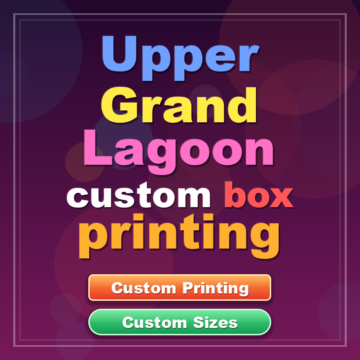 Upper Grand Lagoon custom box printing