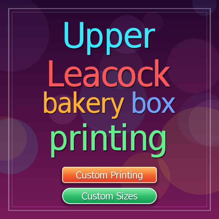 Upper Leacock bakery box printing