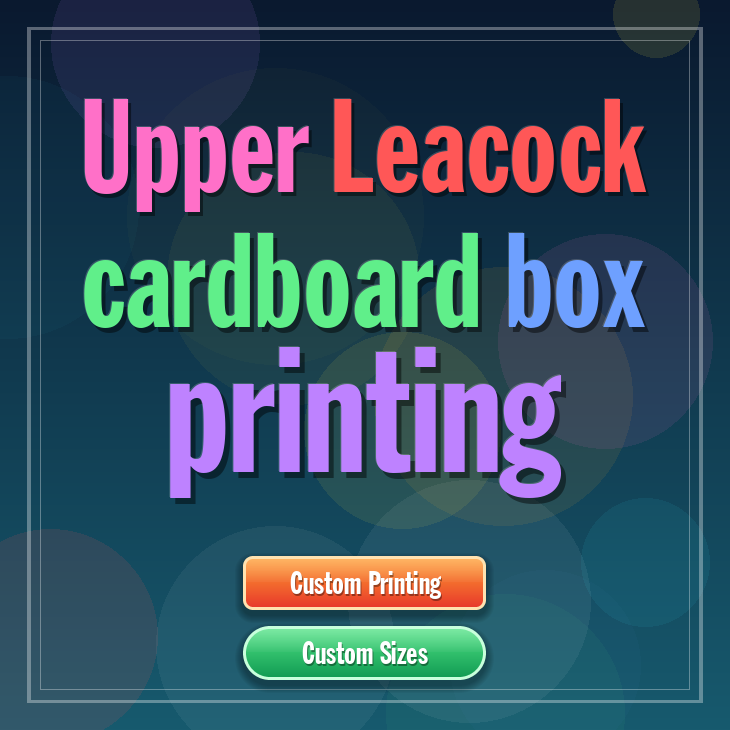 Upper Leacock cardboard box printing