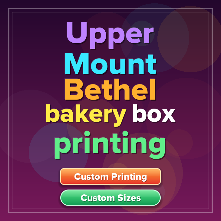 Upper Mount Bethel bakery box printing