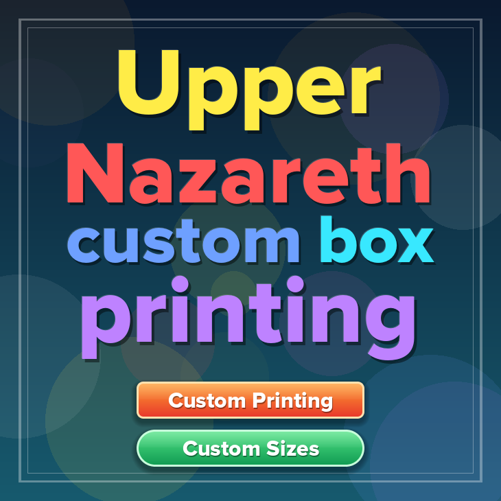 Upper Nazareth custom box printing