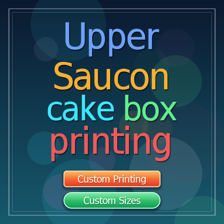 Upper Saucon cake box printing