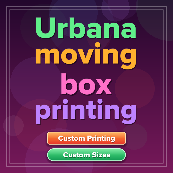 Urbana moving box printing
