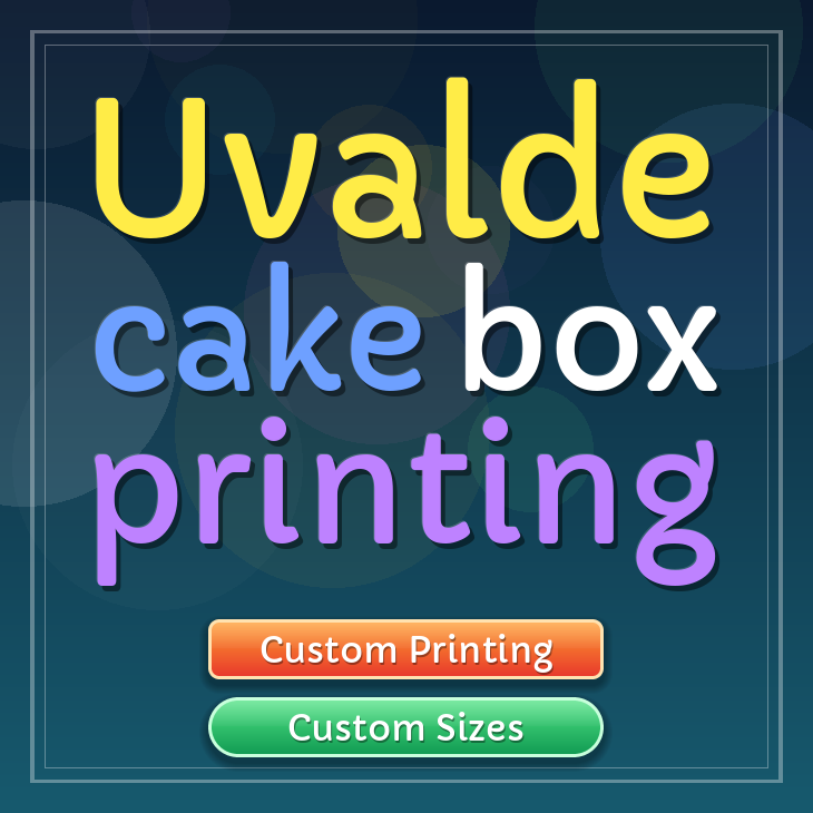Uvalde cake box printing