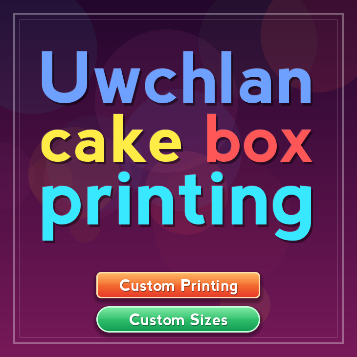 Uwchlan cake box printing