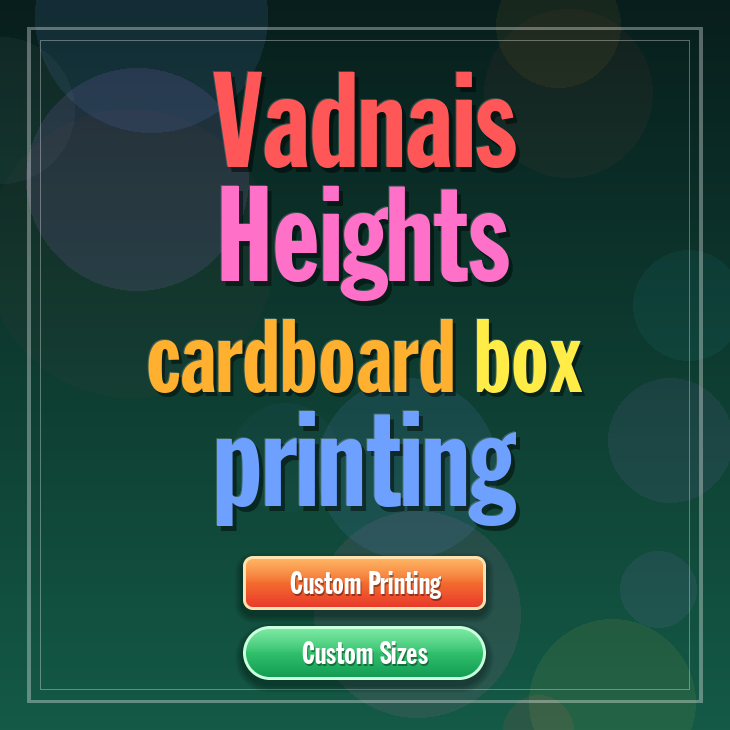 Vadnais Heights cardboard box printing