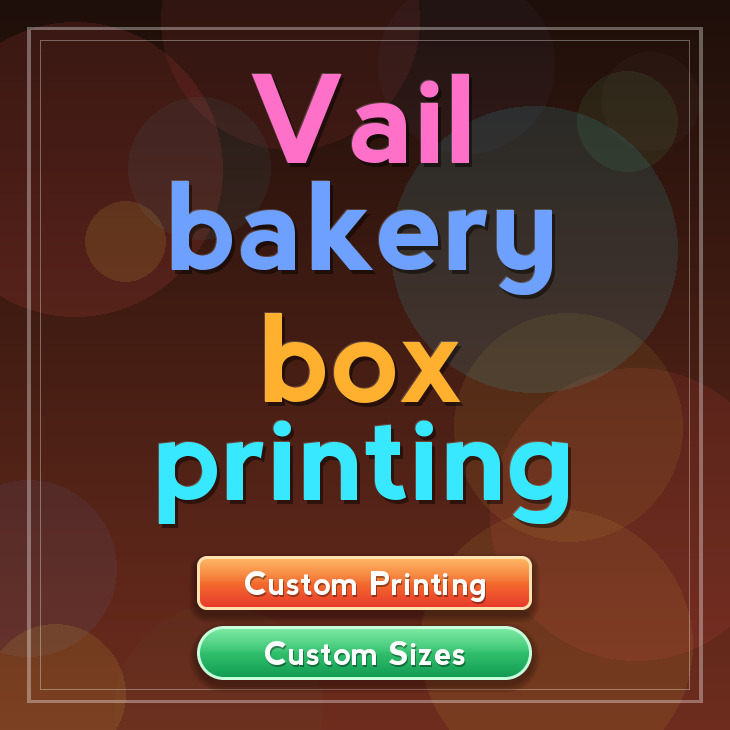 Vail bakery box printing
