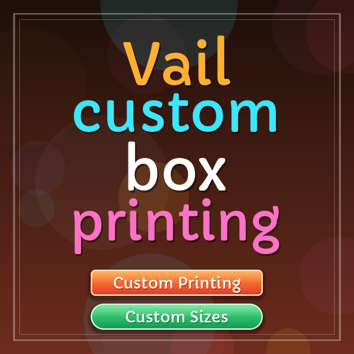 Vail custom box printing