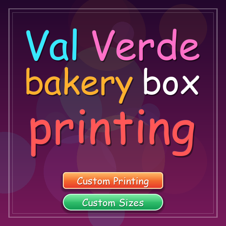 Val Verde bakery box printing