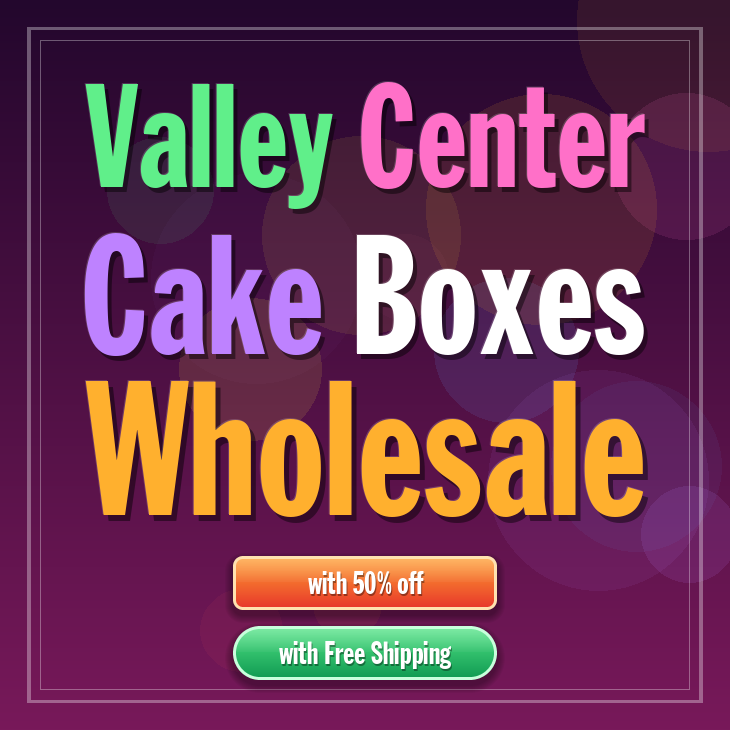 Valley Center cake boxes