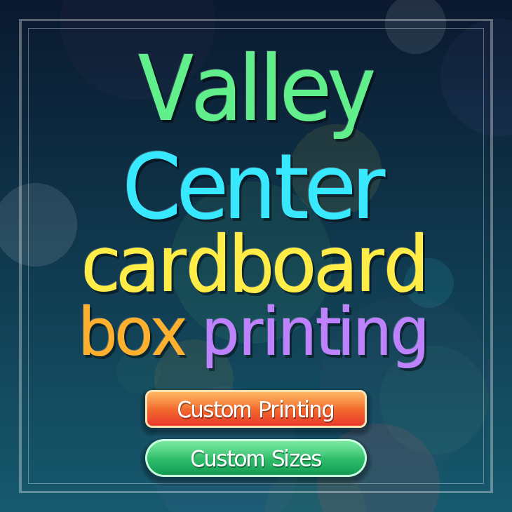 Valley Center cardboard box printing
