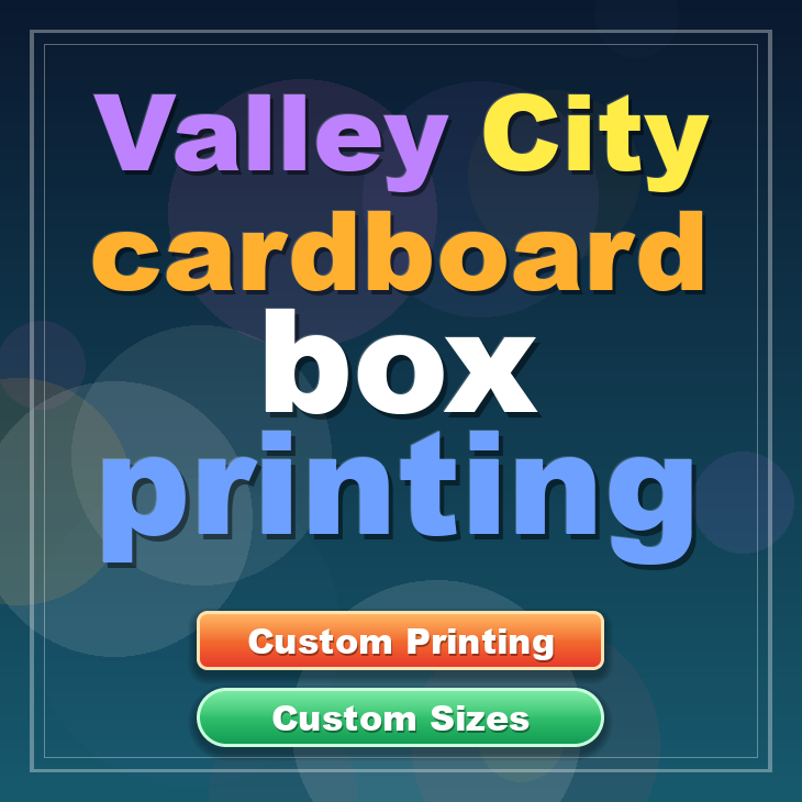 Valley City cardboard box printing