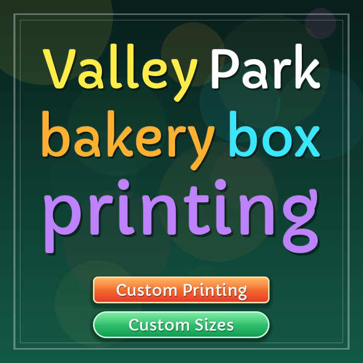 Valley Park bakery box printing