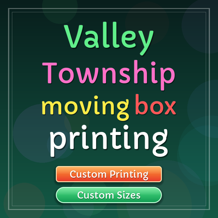 Valley Township moving box printing