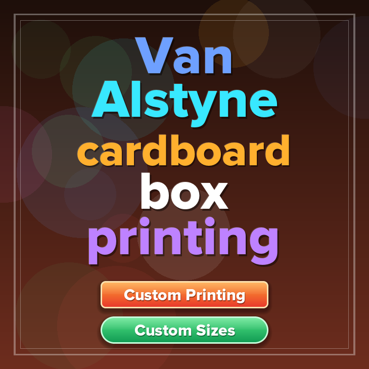 Van Alstyne cardboard box printing