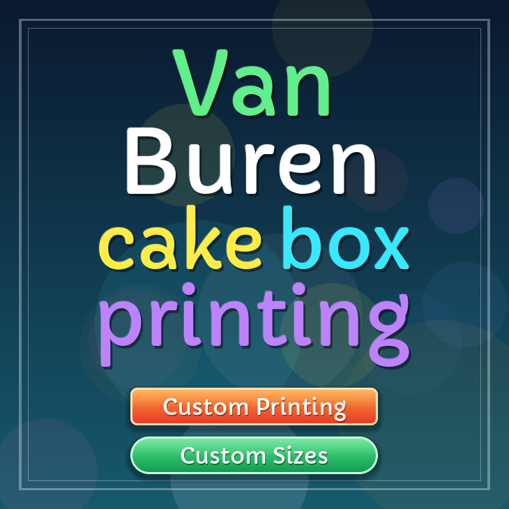Van Buren cake box printing