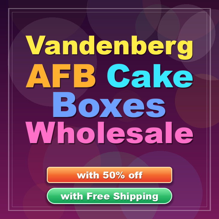 Vandenberg Afb cake boxes