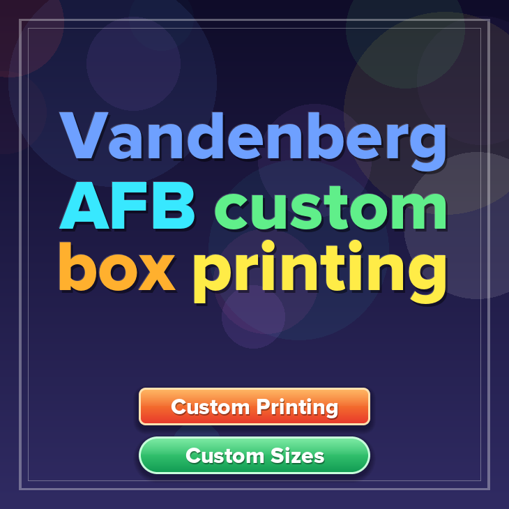 Vandenberg AFB custom box printing
