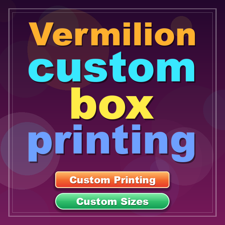 Vermilion custom box printing