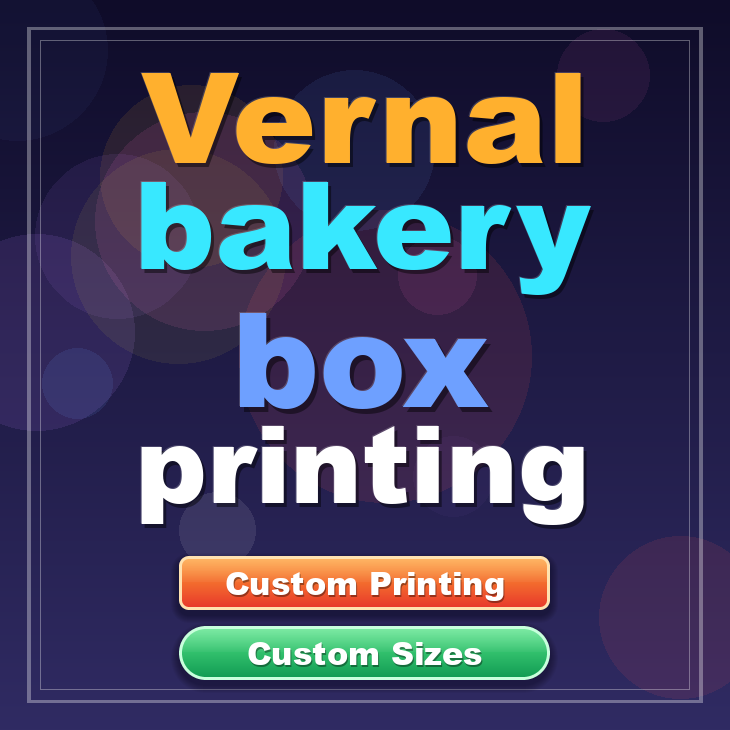 Vernal bakery box printing