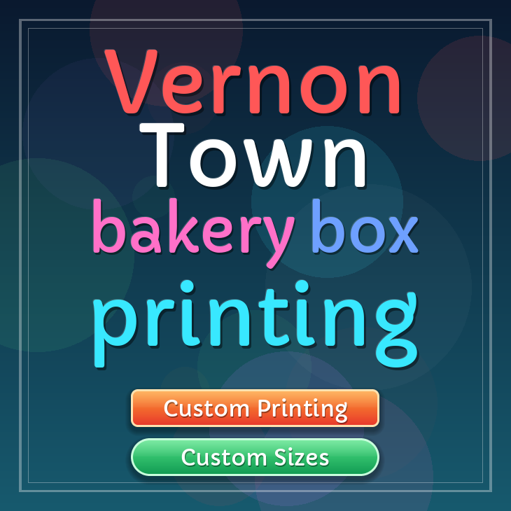 Vernon Town bakery box printing