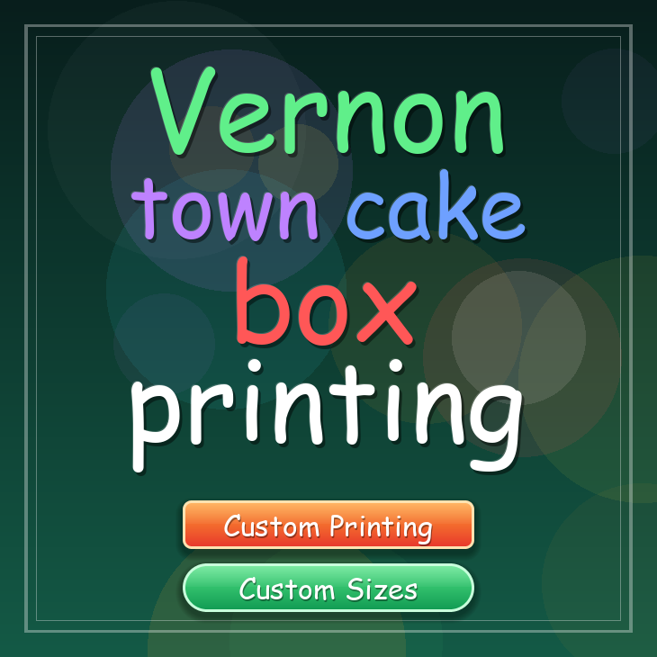 Vernon Town cake box printing