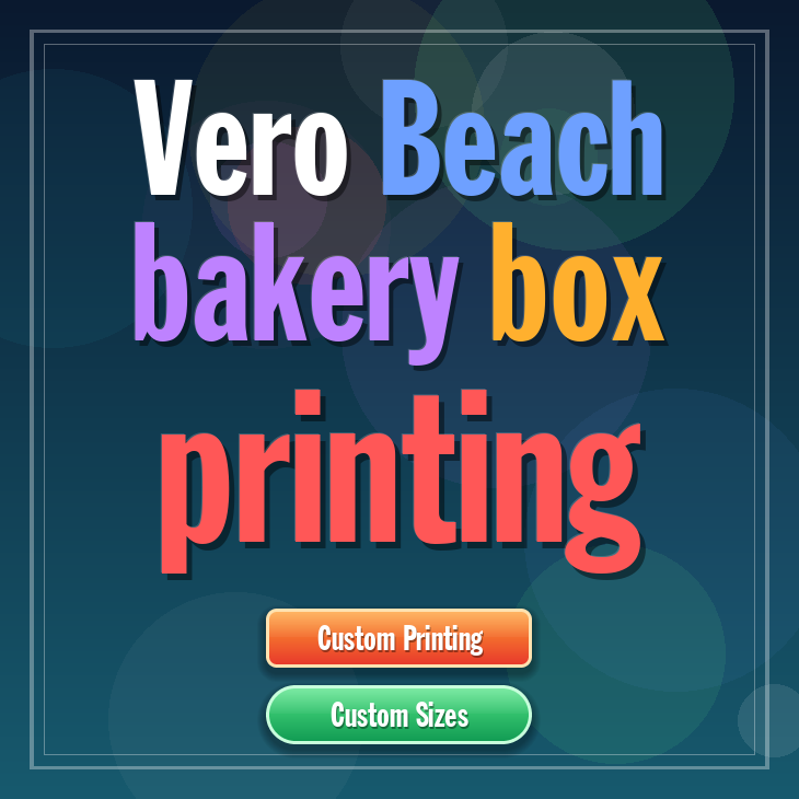 Vero Beach bakery box printing
