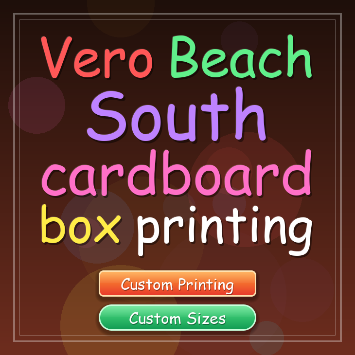 Vero Beach South cardboard box printing
