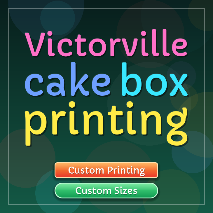 Victorville cake box printing