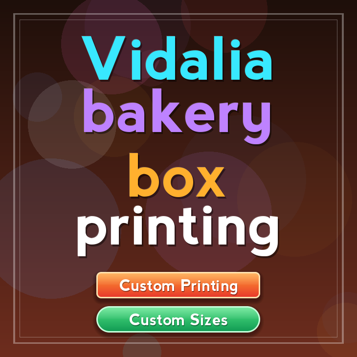 Vidalia bakery box printing