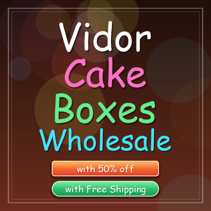 Vidor cake boxes