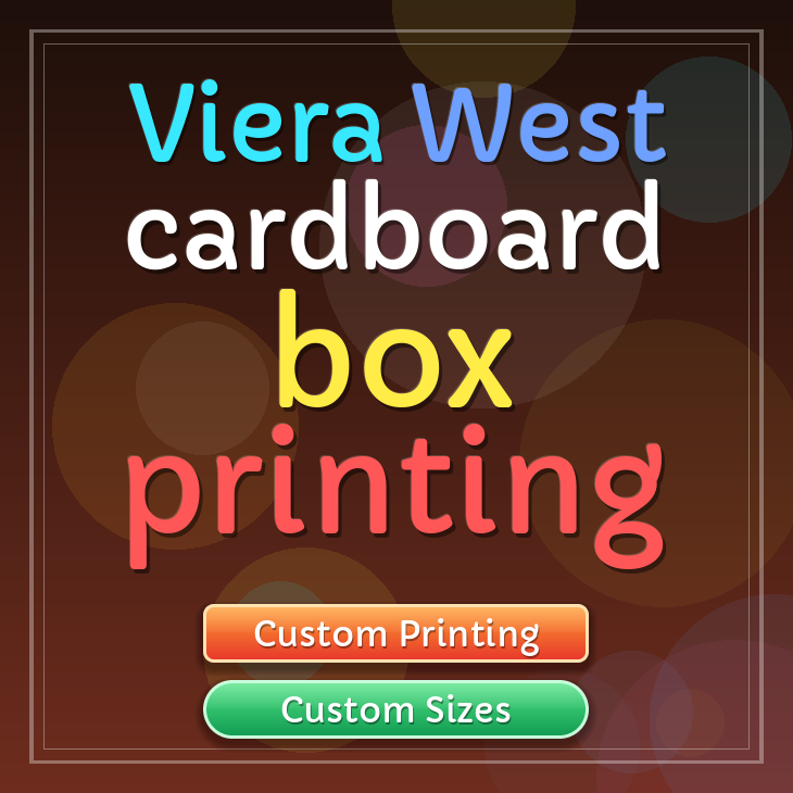 Viera West cardboard box printing