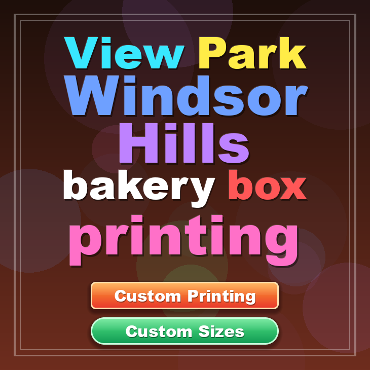 View Park Windsor Hills bakery box printing