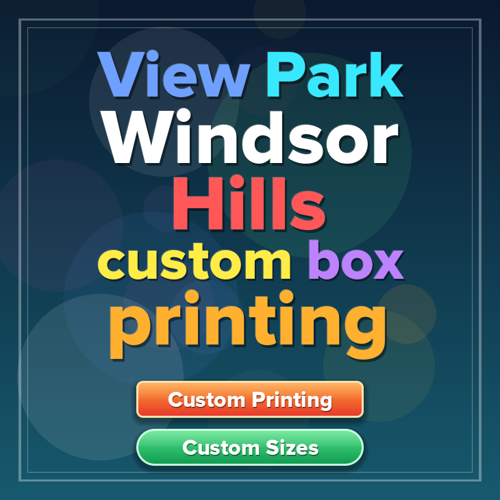 View Park Windsor Hills custom box printing