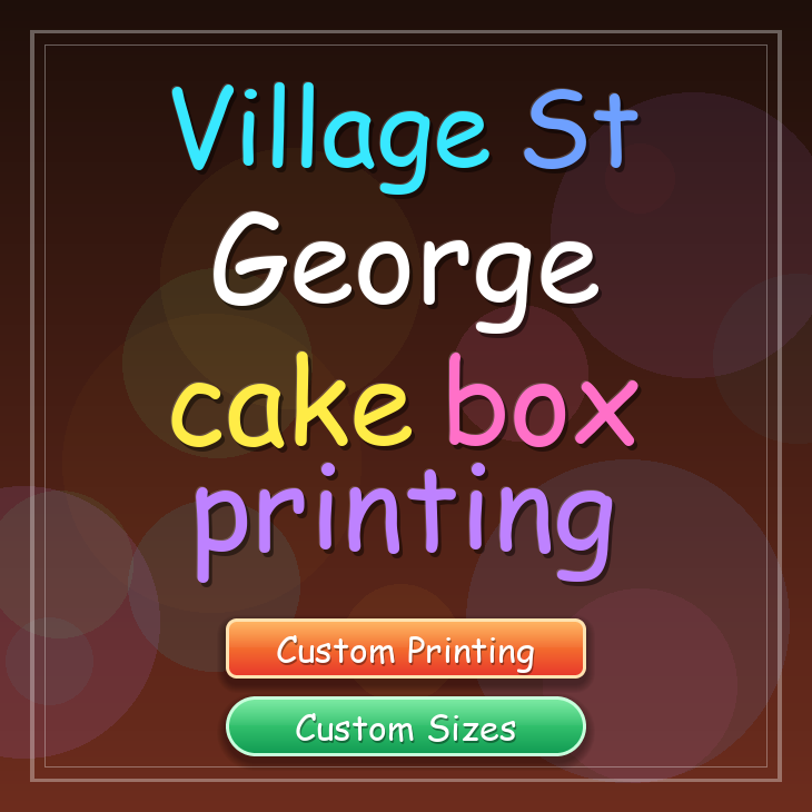 Village St George cake box printing