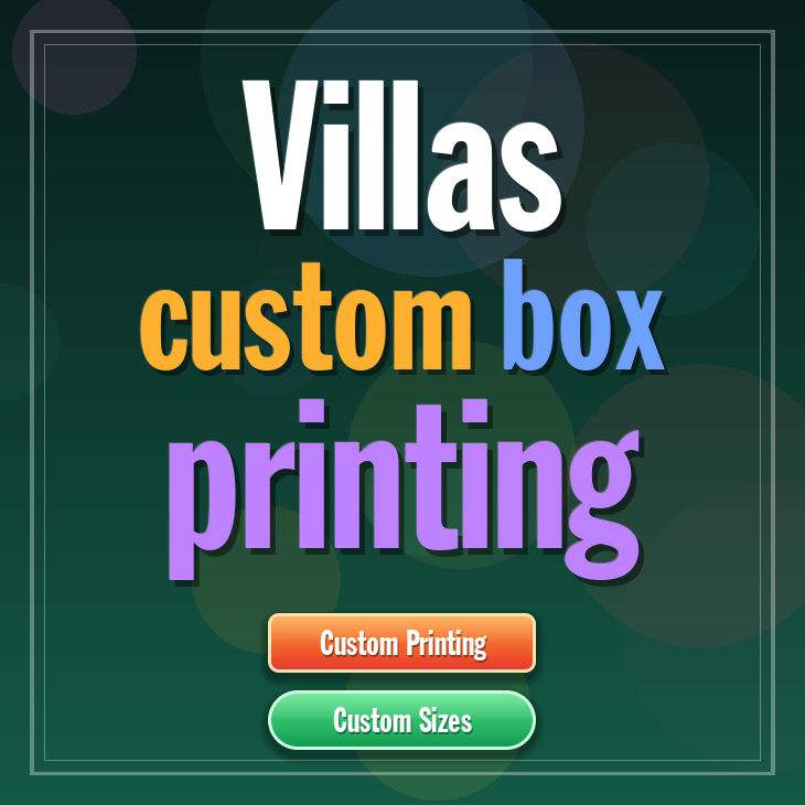 Villas custom box printing