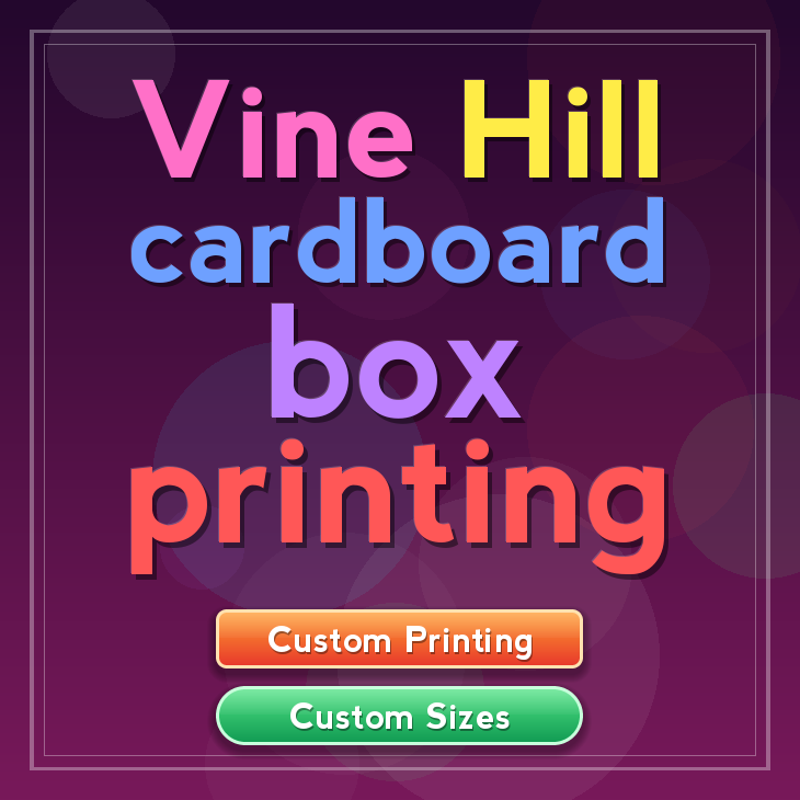 Vine Hill cardboard box printing