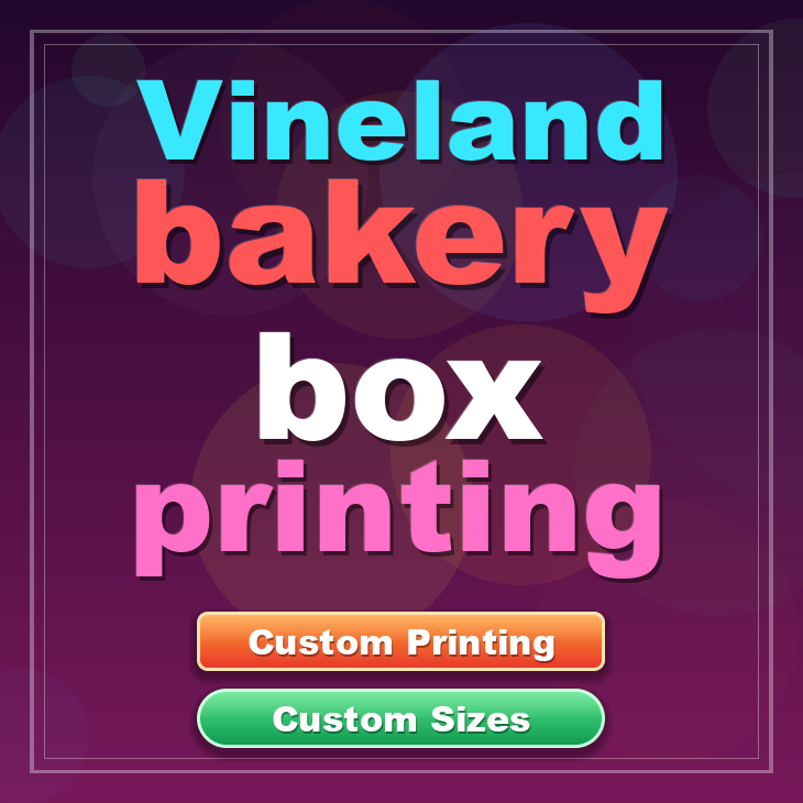Vineland bakery box printing