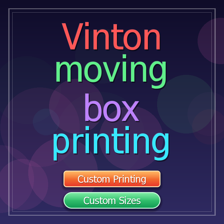 Vinton moving box printing