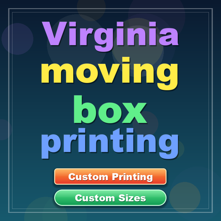 Virginia moving box printing