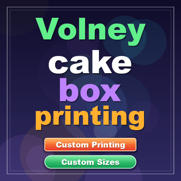 Volney cake box printing