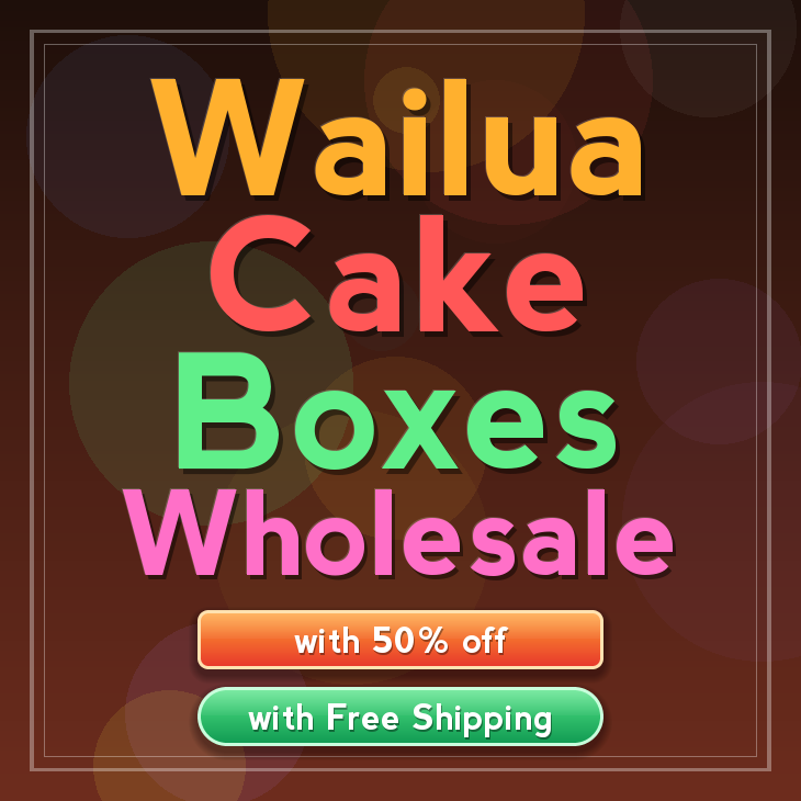 Wailua cake boxes