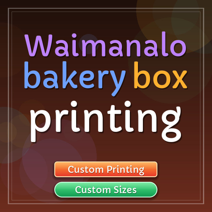 Waimanalo bakery box printing