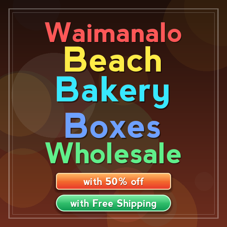 Waimanalo Beach bakery boxes